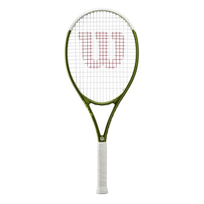 Raquette De Tennis Vintage Spalding WCT - Blanche/Verte/Jaune Avec Housse - Grip 4 1/2"
