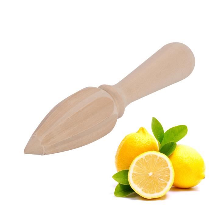 Presse-Citron EFO En Bois De Hêtre Naturel – Extracteur Manuel D’Agrumes, Simple & Efficace Pour Jus D’Orange, Citron, Citron Vert