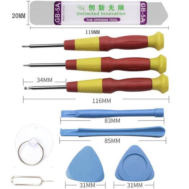 Jeu de tournevis triangulaires CR-V Poignée antidérapante en TPR pour trousse à outils pour appareils électriques 