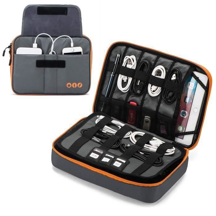 NPTGLYQW Poche Organisateur Câble Universelle Disque Dur Sac Voyage De Rangement Câbles Pour Stocker Téléphones Portables Accessoires Charge Âbles Donnéesclés Usb Sd Etc 61K150031