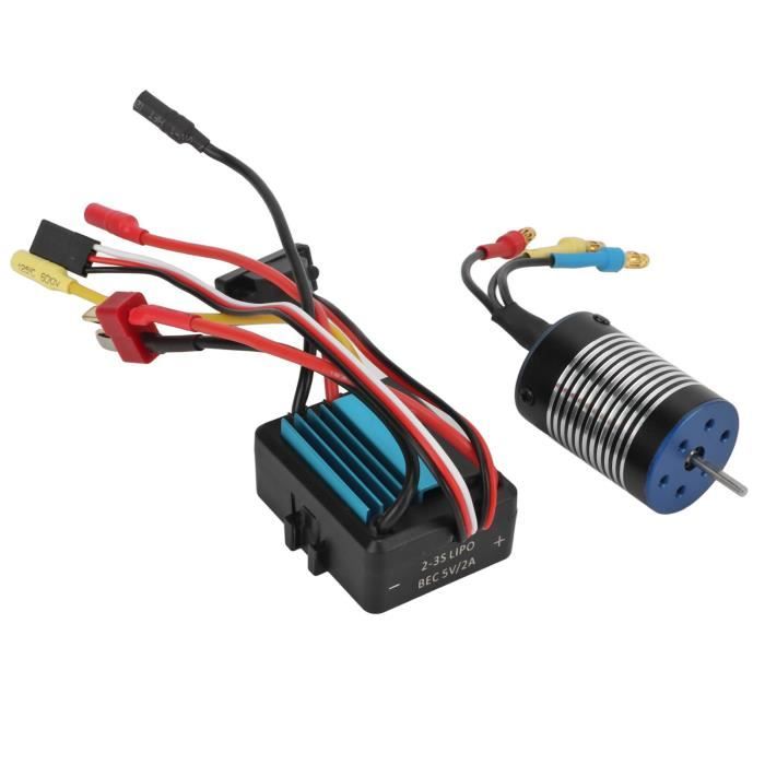 EJ.life Radiateur RC Moteur 3650 3100KV ESC sans Balais Dissipateur de Chaleur Carte de