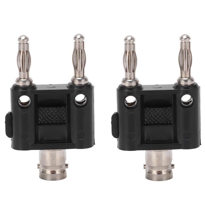 Lot De 10 Connecteurs Banane 4 Mm Mâle Vers 2 Mm Femelle - Pour électronique, Industrie, Solaire | Rouge Et Noir