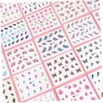 50 Feuilles Nail Art Stickers Ongles Autocollants Nail Art Autocollant Femmes Ongles Autocollants Femmes Nail Art Autocollant Gel Na-1