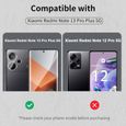 Pour Xiaomi Redmi Note 13 Pro Plus 5G /Note 13 Pro+ 5G 2 Pcs Verre Trempé+ 2 Pcs Caméra Protecteur, 9H Dureté HD sans Bulles-1