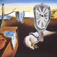 Horloge Fondue Salvador Dali, Horloge Murale Inspirée d'Art Décoratif, Pour Magasin Décoratif, Maison, Bureau, Cuisine,Romain-1