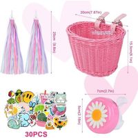 ANZOME Panier De Vélo Avant Pour Enfant - Sacoche De Guidon Avec Couvercle étanche - Panier De Guidon