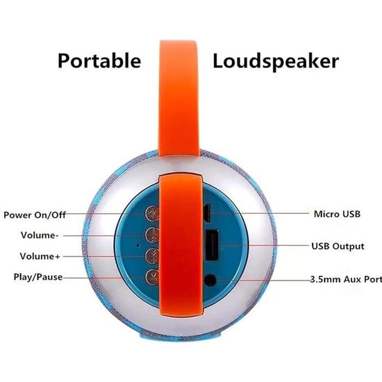 JAUYXIAN Enceinte Bluetooth Portable Avec 2 Microphones Sans Fil Enceinte Puissant Avec Dj Lumieres Haut Parleur Pour Soiree Fetes Systeme De Son Support Usb Tf Carte Aux Fm Rec Fiche Technique Et