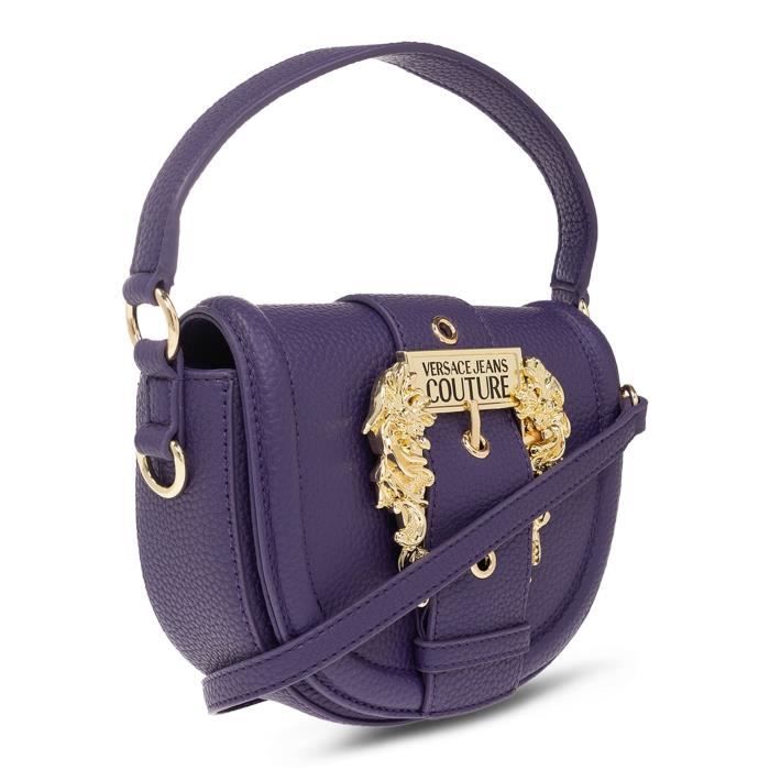Sac bandoulière Versace Violet Polyester cm
