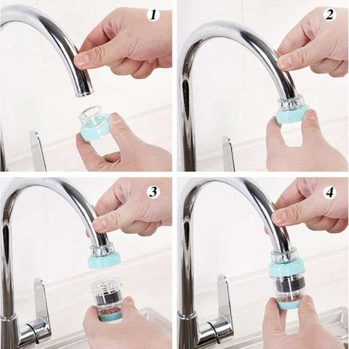 Purificateur d'eau de robinet - filtre à eau potable, pour robinet, évier  de salle de bain, eau potable, cuisine - Cdiscount Bricolage