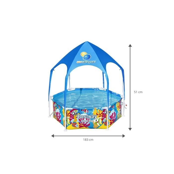 Piscine Gonflable Rectangulaire De Luxe Bleue - BESTWAY - 211x132x46cm -  Pour Enfant à partir de 6 ans - Cdiscount Jeux - Jouets