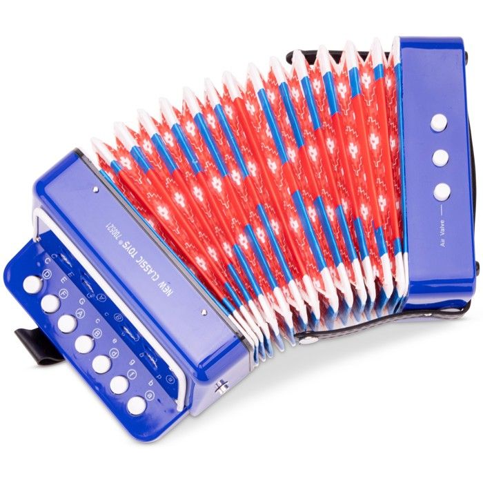 Accordéon Pour Enfants New Classic Toys - Bleu - Avec Livre De Musique