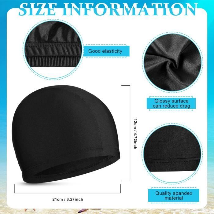Bonnet De Bain Silicone Imprimé Pour Femmes - Élastique Et Confortable Pour Piscine