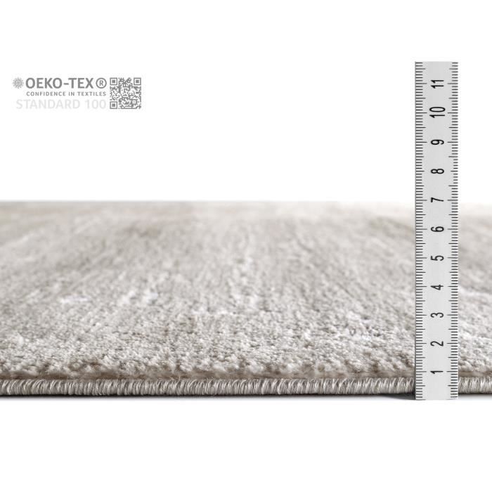 Tapis Relief Losange - Poils Court - 652 Crème - Nala - 80x150 cm