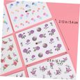 50 Feuilles Nail Art Stickers Ongles Autocollants Nail Art Autocollant Femmes Ongles Autocollants Femmes Nail Art Autocollant Gel Na-2