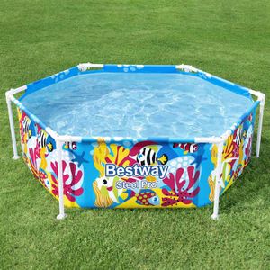 Piscine Gonflable Rectangulaire Pour Enfants ABAODAM 60x45 Cm - Bassin De Pêche été | PVC Robuste | Pour Bébés Et Jeux D'eau