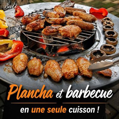 Housse de Protection pour Plaque de Feu, 420D Housse Brasero Rond 80cm Anti-UV Etanche Housse Barbecue Exterieur, Oxford Ronde Brasero Protection pour Plaque de Feu Et Plaque de Barbecue Noir