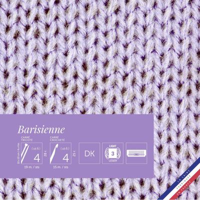 Lot De 10 Pelotes 100% Pure Laine Lavande - Fabriqué En France, Aiguilles 3/4, Crochet 2/3, Pour Tricot Et Crochet