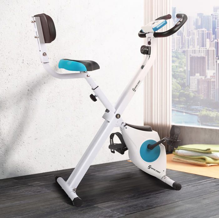 Velo d appartement pliable Azura M2 KLARFIT Electromagnetique Dossier confortable Pulsometre Cdiscount Sport
