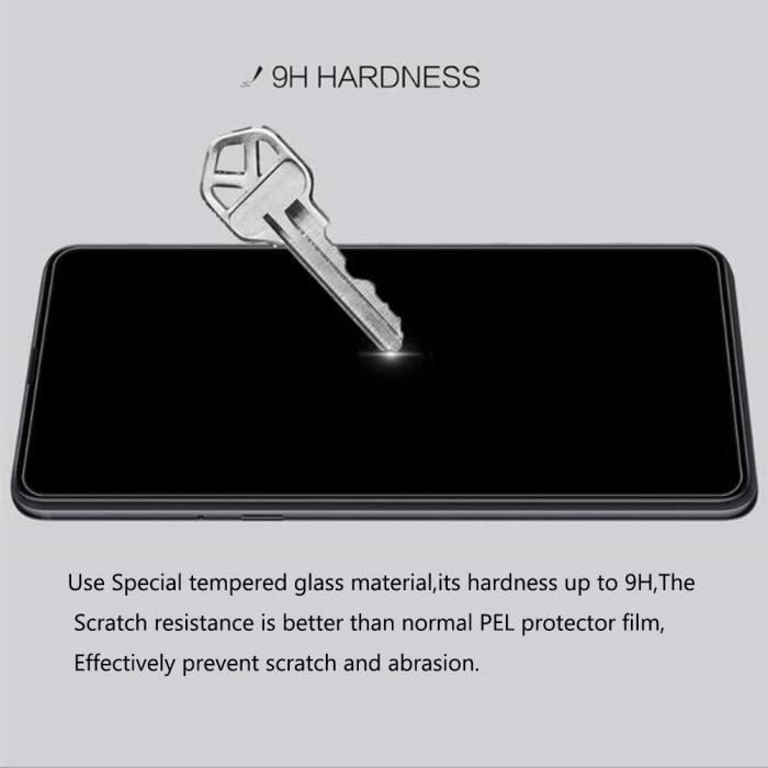 ELYCO Verre Trempé Compatible Avec OPPO A74 4G, 2 Pièces Protecteur D'écran + 2 Pièces Caméra