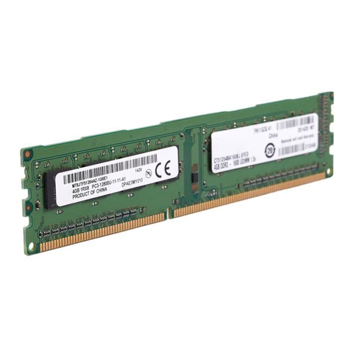 KINGSTON Mémoire RAM Value RAM 4Go (1x4Go) PC10600 1333 MHz CL9