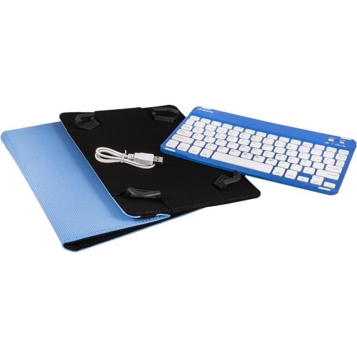 Silver HT Universal Case avec clavier Micro USB pour tablette de 9 à 10'4  pouces