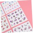 50 Feuilles Nail Art Stickers Ongles Autocollants Nail Art Autocollant Femmes Ongles Autocollants Femmes Nail Art Autocollant Gel Na-3