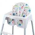 Housse d'assise pour chaise haute bébé enfant gamme Délice - Imprimé jungle - Monsieur Bébé-3