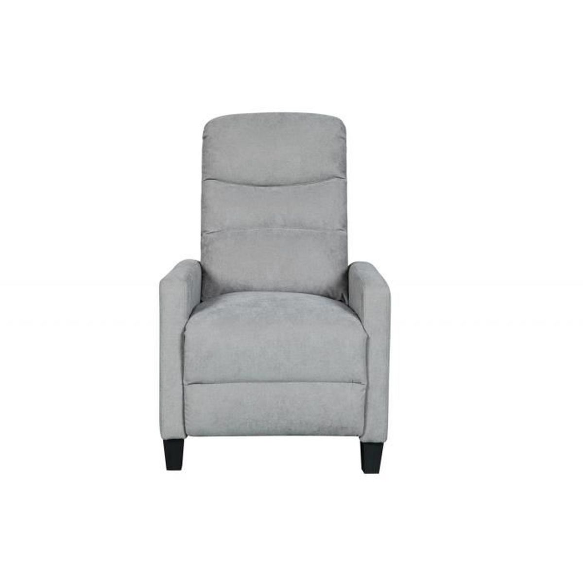 Fauteuil Relax En Tissu Gris Kirian