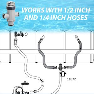 Tuyau De Rechange Pour écumoire Intex - 4 Cm X 76,2 Cm, Compatible Avec Skimmer 10531 - Pour Piscine Hors-sol, Entrée D'eau - 9