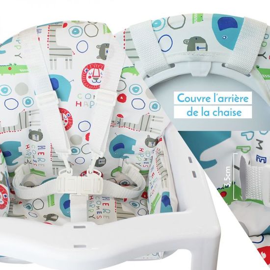 Housse D Assise Pour Chaise Haute Bebe Enfant Gamme Delice Imprime Jungle Cdiscount Puericulture Eveil Bebe
