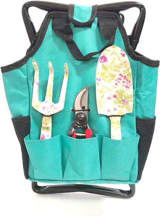 Kit Outils De Jardinage 5 Pièces Avec Sac - Outils En Acier Inoxydable Pour Désherbage Et Plantation