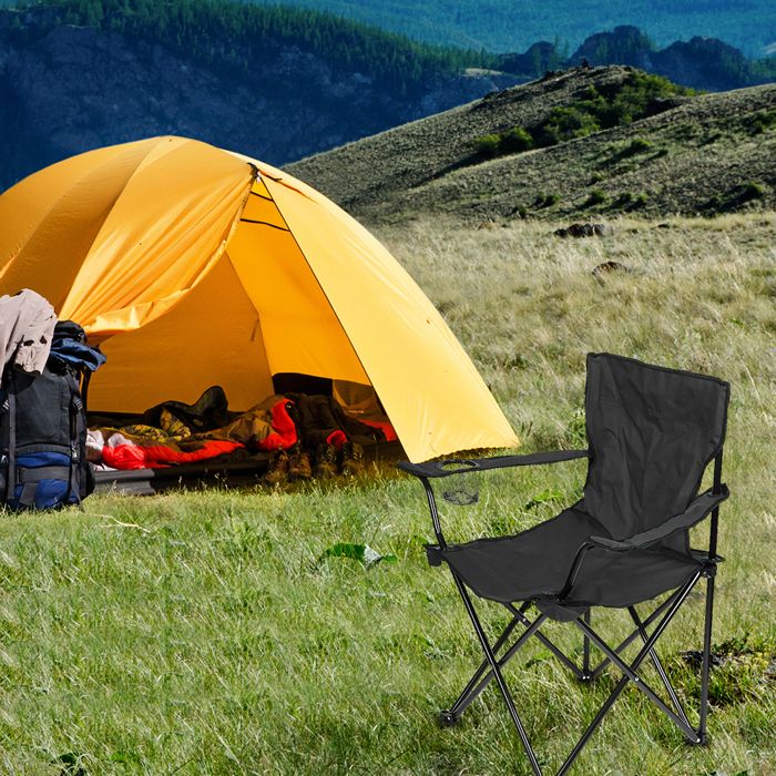 Chaise De Camping Pliable Ultra-légère – Tissu Oxford 900D, Structure Carbone, Charge 120 Kg – Avec Sac De Transport
