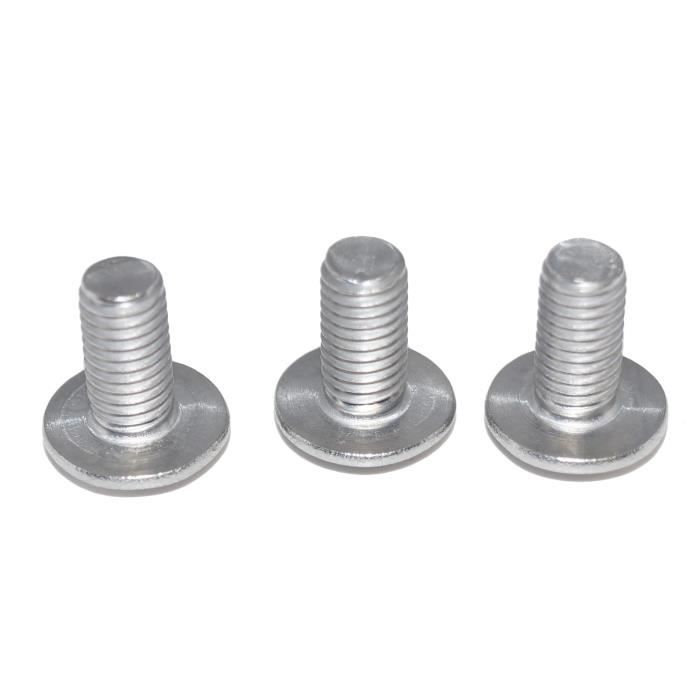 Lot De 10 Vis Hexagonales à Bride Filetée Gauche M6 M7 M8 - Acier Au Carbone Galvanisé - Pour Machines De Coupe, Scies