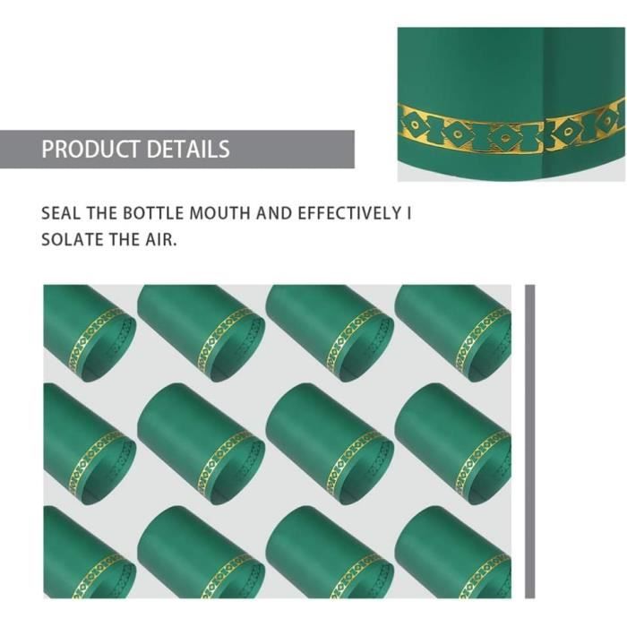 RANGEMENT - CASIER - ETAGERE 100pcs gélules thermorétractables de bouteille de vin bouchon en