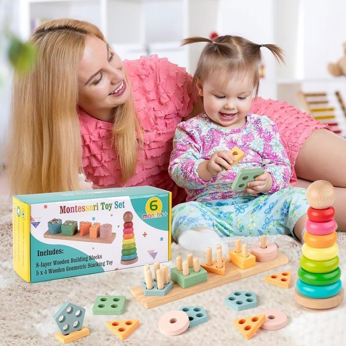 Montessori Jouets De Construction Pour Tout-petits De 3, 4, 5 Ans, Garçons Et Filles, Boîte