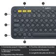 LOGITECH - Clavier K380 - Multi-Device Bluetooth Keyboard - AZERTY - Noir-5