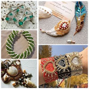 Lot De Perles Et Accessoires Pour Création De Bijoux - Artisanal - Coquillages Nacrés - Occasion
