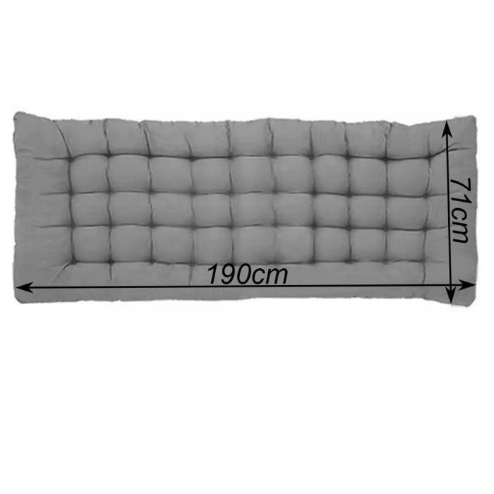 Matelas De Remplacement Pour Chaiselongue - Noir - Cuir - Fabriqué En Italie