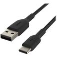 BELKIN - cable - BRAIDED C-A 1M, BLK - BRAIDED C-A-0
