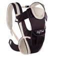 Porte bébé ergonomique ventral et dorsal SCREL - Beige & Marron - De 0 à 36 mois-0