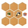 Tableau En Liege Lot De 8 Carreaux Hexagonaux En Feutre - 9 Mm - Autocollants Pour Tableau Liège
