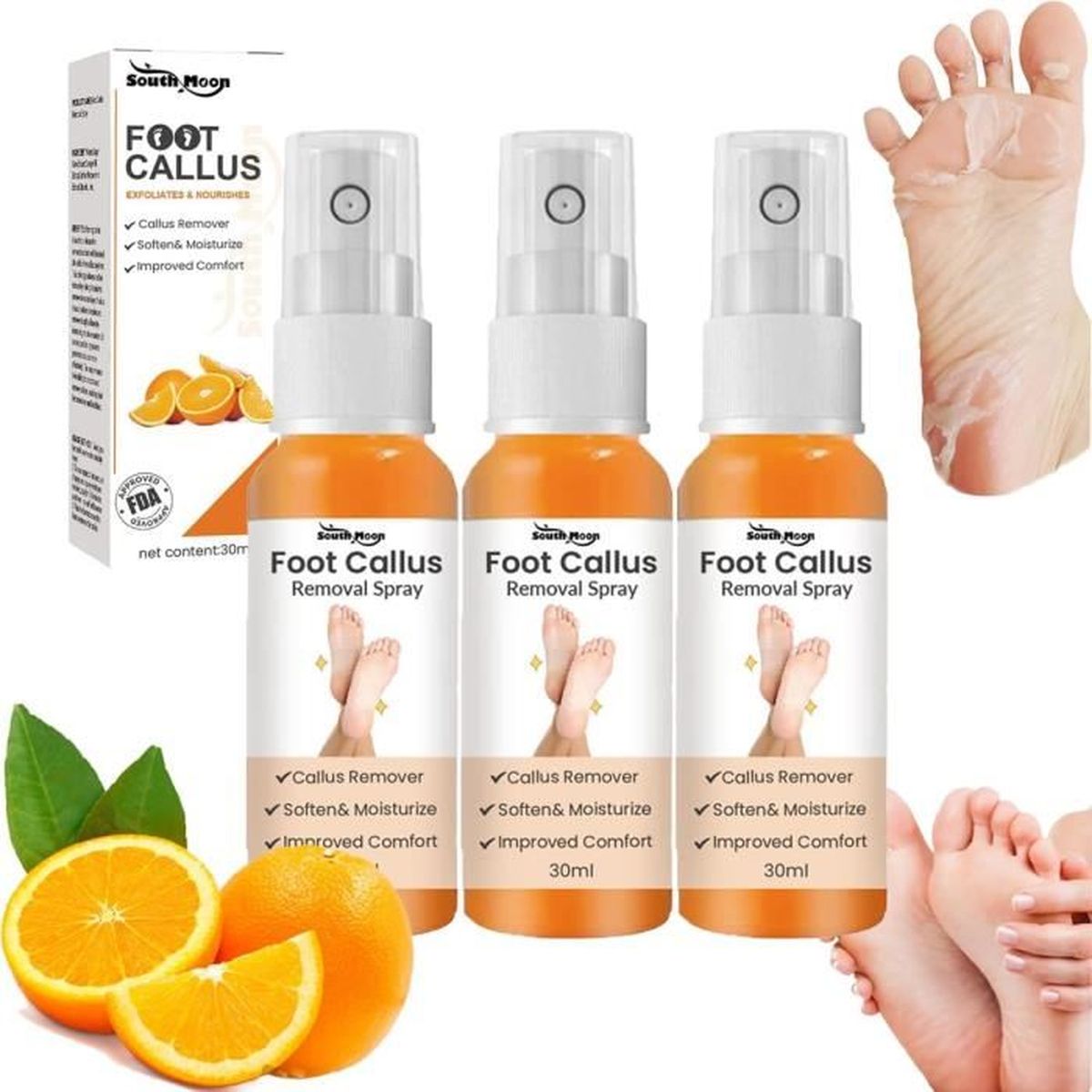 Foot Callus Removal SprayFoot Peeling Spray, Pedicure Dead Skin