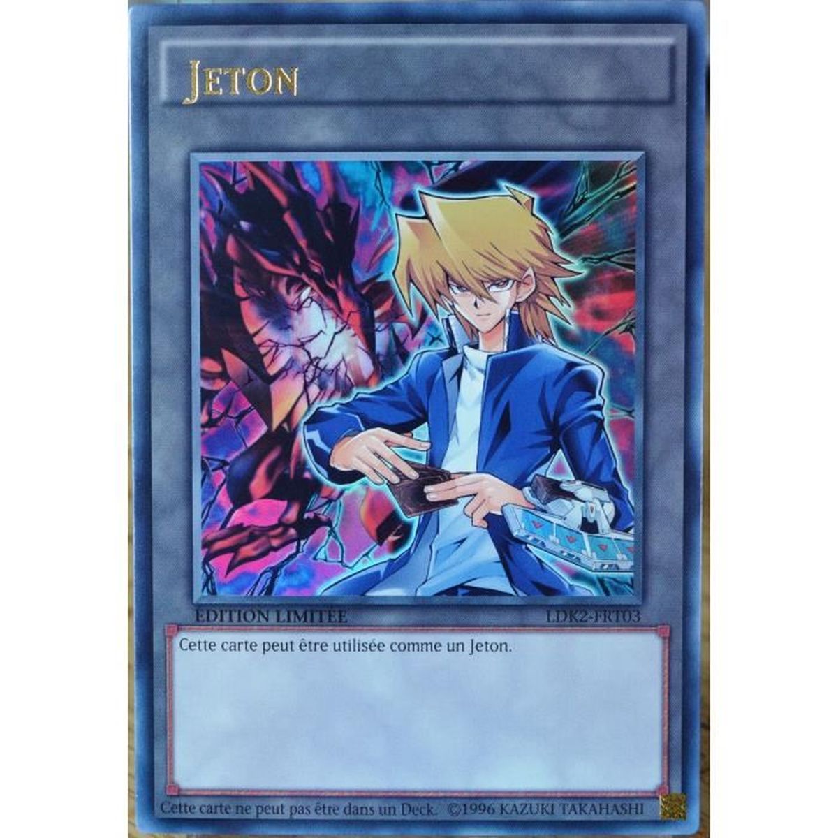 Carte Yu Gi Oh Ldk2 Frt03 Jeton Joey Et Dragon Noir Aux Yeux Rouges Cdiscount Jeux Jouets