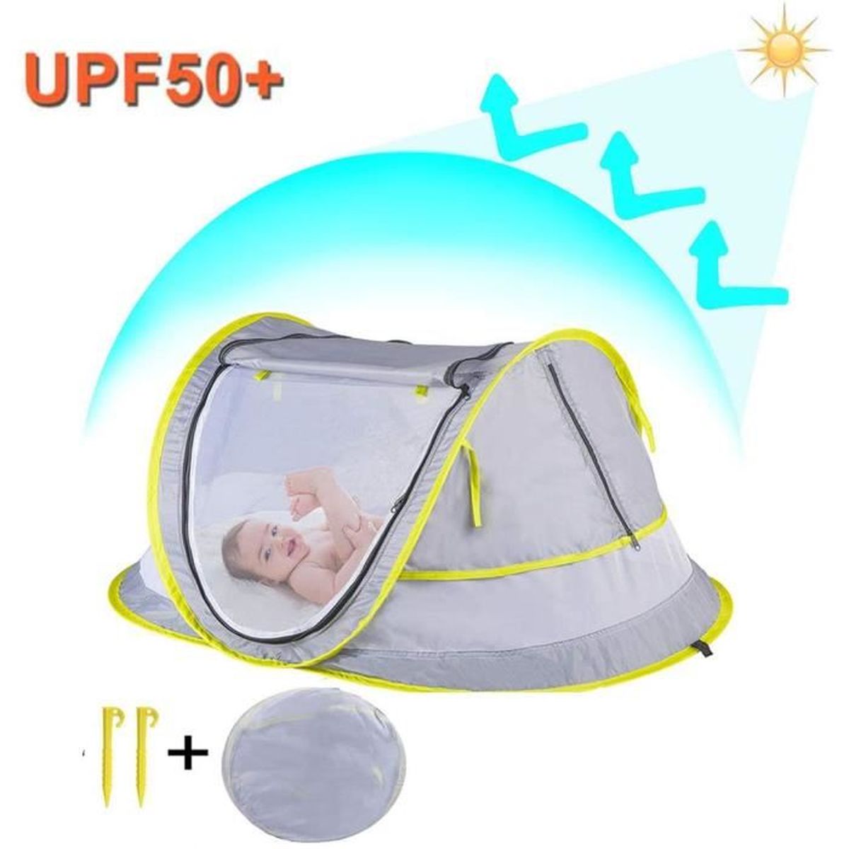 Travel Cot Bébé Tente moustiquaires se pliantes de moustiquaire de lit