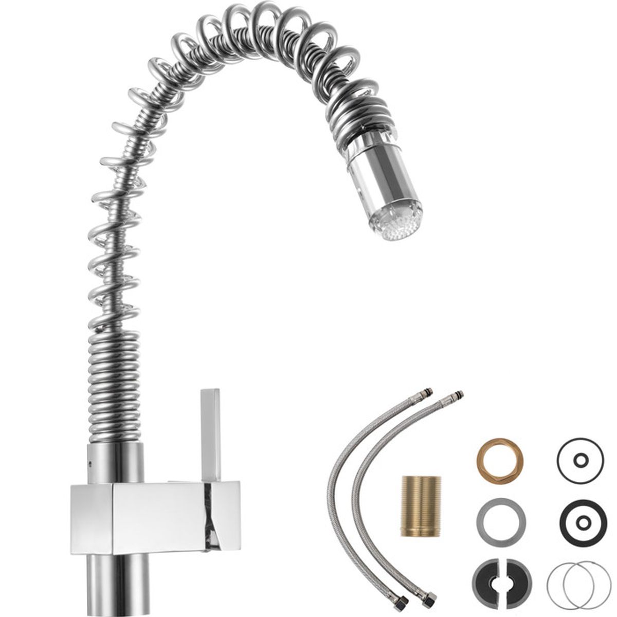 Ravi 1//2/ flexible de douche 0,5/ m tuyau de douche flexible de s/écurit/é m/étallique