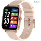 Montre Connectée Femme 1,7" IP67 Étanche Ainuevo P8GT SmartWatch de Fitness pour Android iOS Samsung XIAOMI iPhone Or Rose