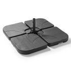 BRAND Lot de 4 dalles à remplir en Polyéthylène noir