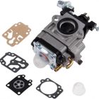 HAOPYOU KT97569 Carburateur pour Moteur de Débroussailleuse 52cc 49cc 43cc 40cc Kit Carbu à Deux Temps avec Joint Membrane Kit de réparat
