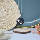 IRREVERSIBLE BIJOUX Billes à Motifs 22MM - Bola de grossesse DIY - Mains de bébé / Bille noire Mains De Bébé / Bille Noire