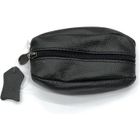 LOLUNA® Porte-monnaie forme grain café, bonne qualité, 1 côté, 1 anneau Clé, pour homme en Cuir Vachette Véritable robuste - Noir